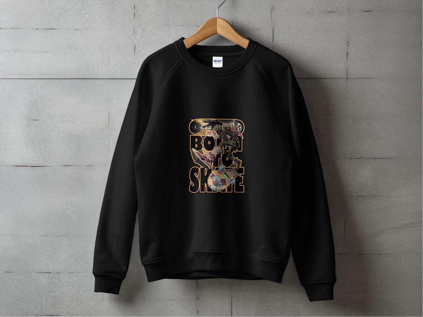 DODO Skateboarder Character Graphic Style Sweater - Design & Vybe