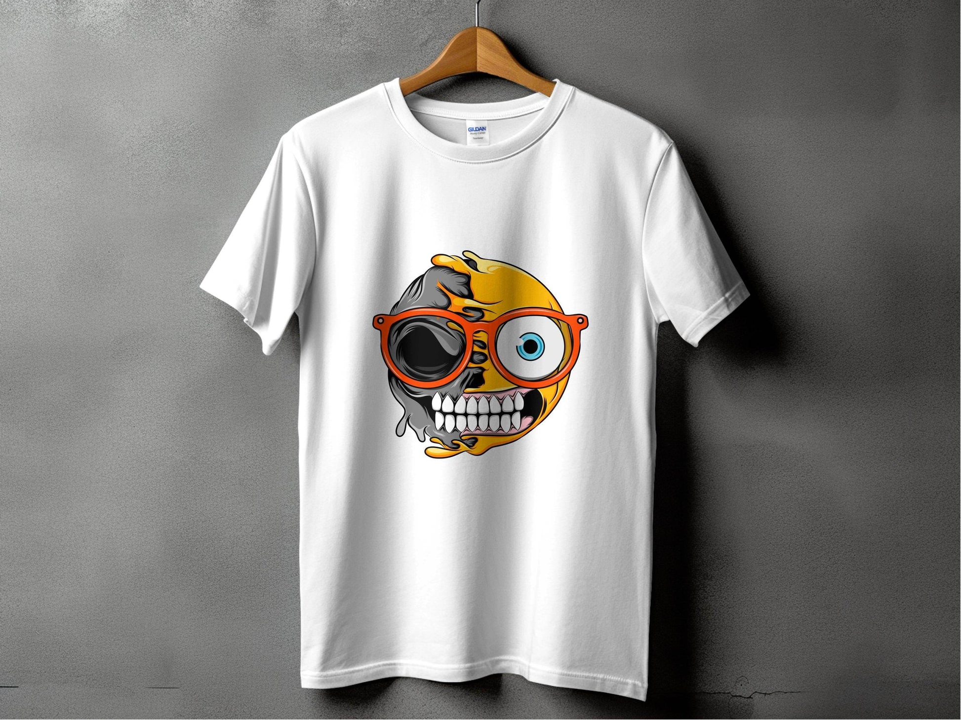 Quirky Twist Smiley Design Graphic T-Shirt - Design & Vybe