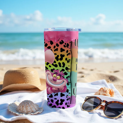 Colorful Cheshire Cat Insulated Traveler Tumbler Cup product