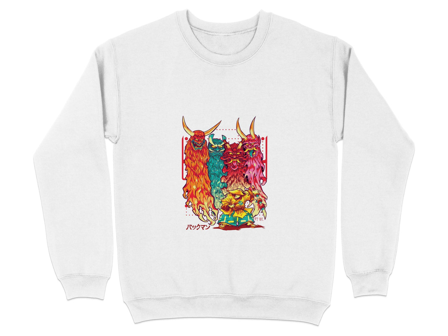 Samurai Versus Demons Graphic Novelty Unisex Sweater - Design & Vybe