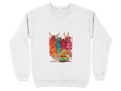 Samurai Versus Demons Graphic Novelty Unisex Sweater - Design & Vybe