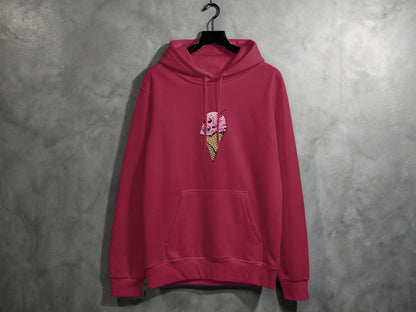 Ice Cream Skull Cone Graphic Illustration for Hoodie - Design & Vybe