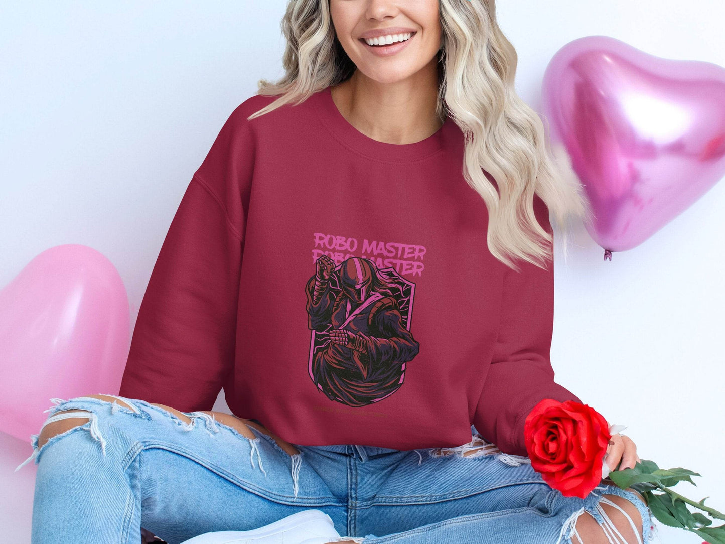 Robo Master Woman With Deadly Skill Graphic Design Sweater - Design & Vybe