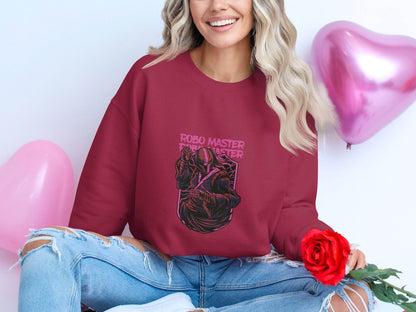 Robo Master Woman With Deadly Skill Graphic Design Sweater - Design & Vybe