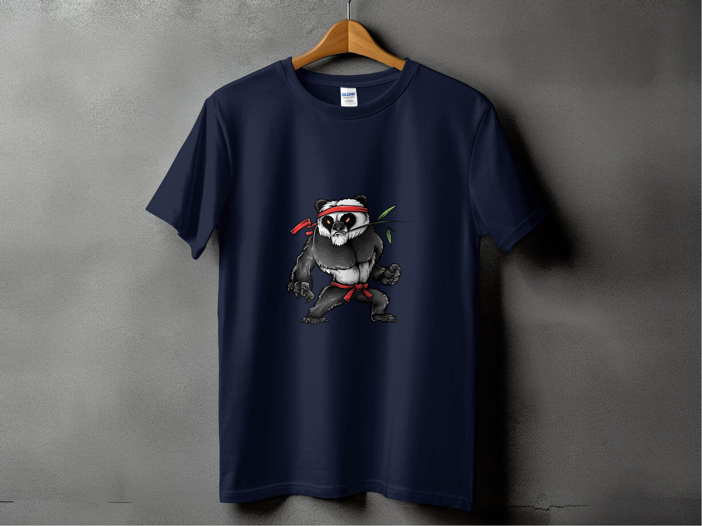 Fierce Martial Arts Panda Printed T-Shirt - Design & Vybe