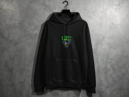 Toxic Wolf Artistic Graphic with Goggles Cool Hoodie - Design & Vybe