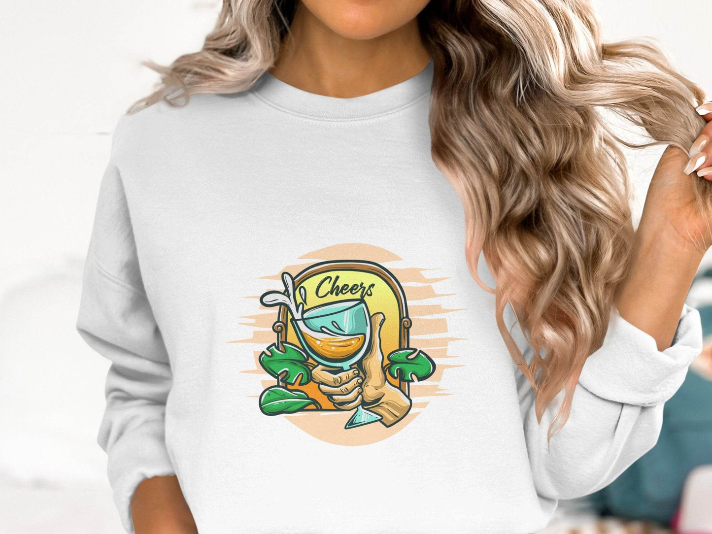Celebration Cheers Graphic Art Design Sweater - Design & Vybe