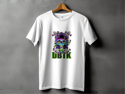 Skull Skateboards UBIK Text Design Artwork T-Shirt - Design & Vybe