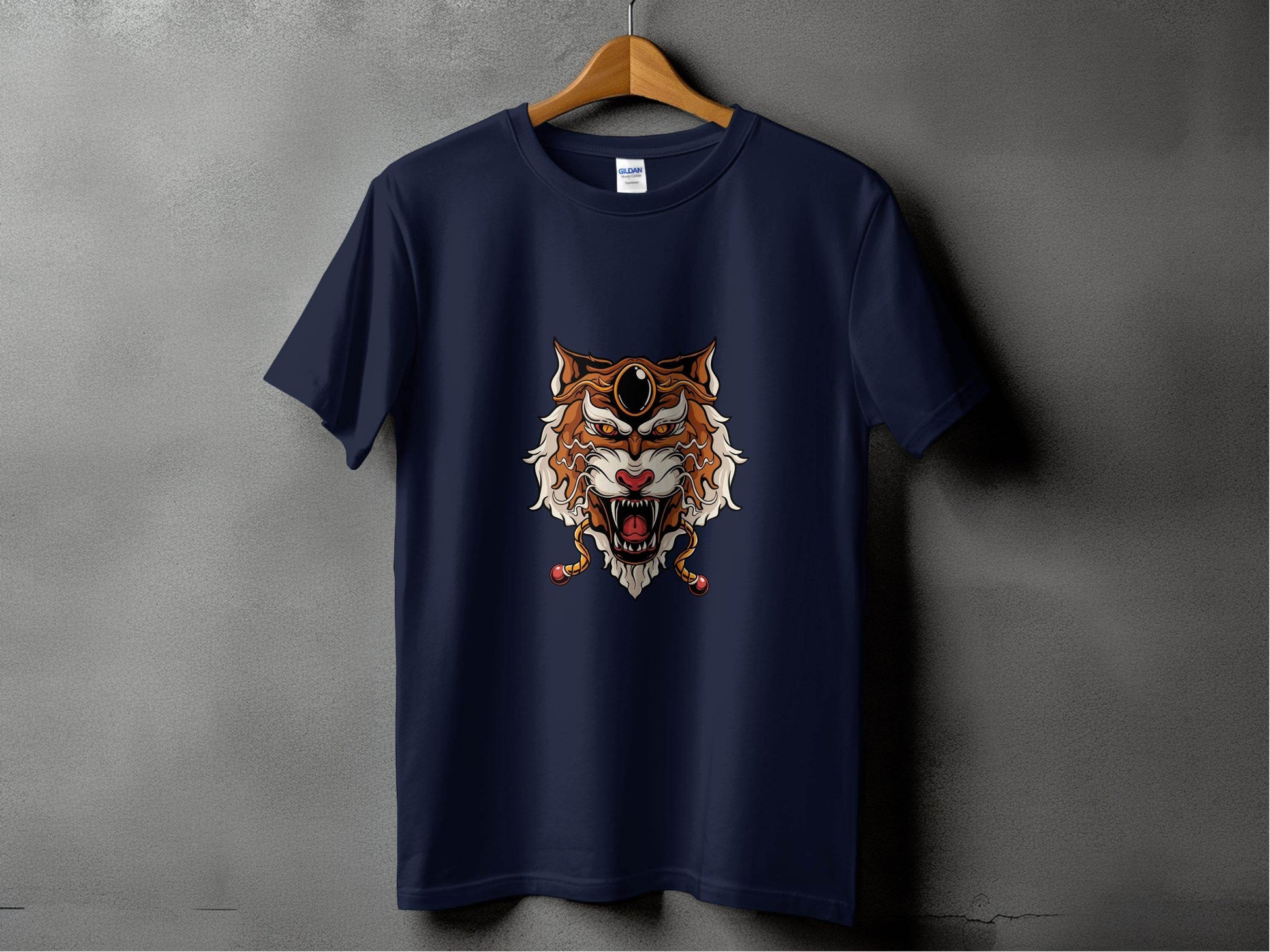 Mystical Tiger with Third Eye Illustration for You T-Shirt - Design & Vybe