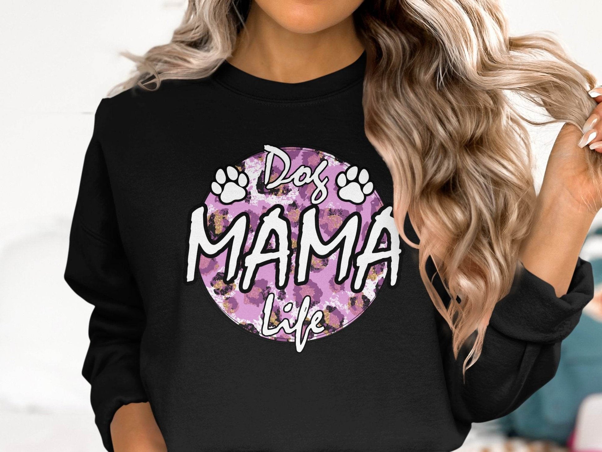 Dog Mama Life In Circle Graphic Unique Style Sweater - Design & Vybe