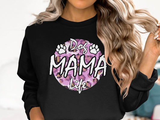 Dog Mama Life In Circle Graphic Unique Style Sweater - Design & Vybe