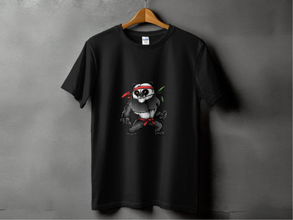 Fierce Martial Arts Panda Printed T-Shirt - Design & Vybe