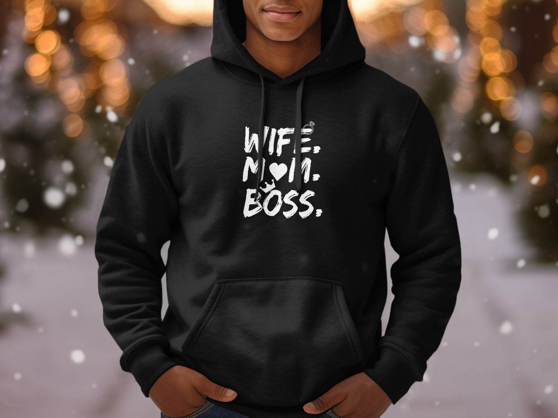 Wife Mom Boss Superwoman Design For Queens Hoodie - Design & Vybe