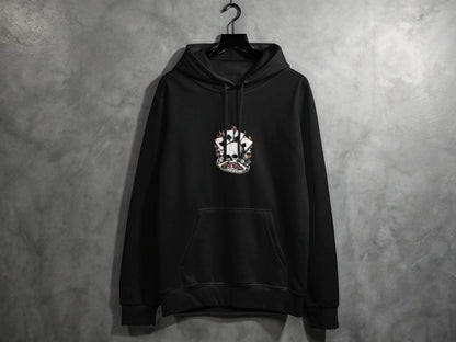 Skull and Gambling Illustration Graphic Design Hoodie - Design & Vybe
