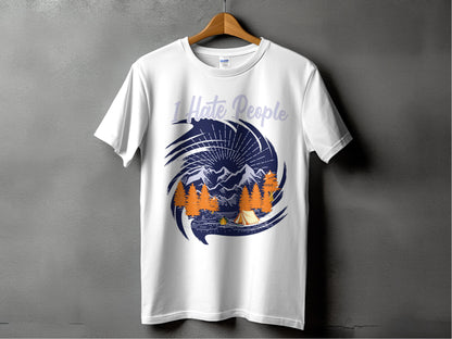 I Hate People Camping Nature Graphic T-shirt product type
