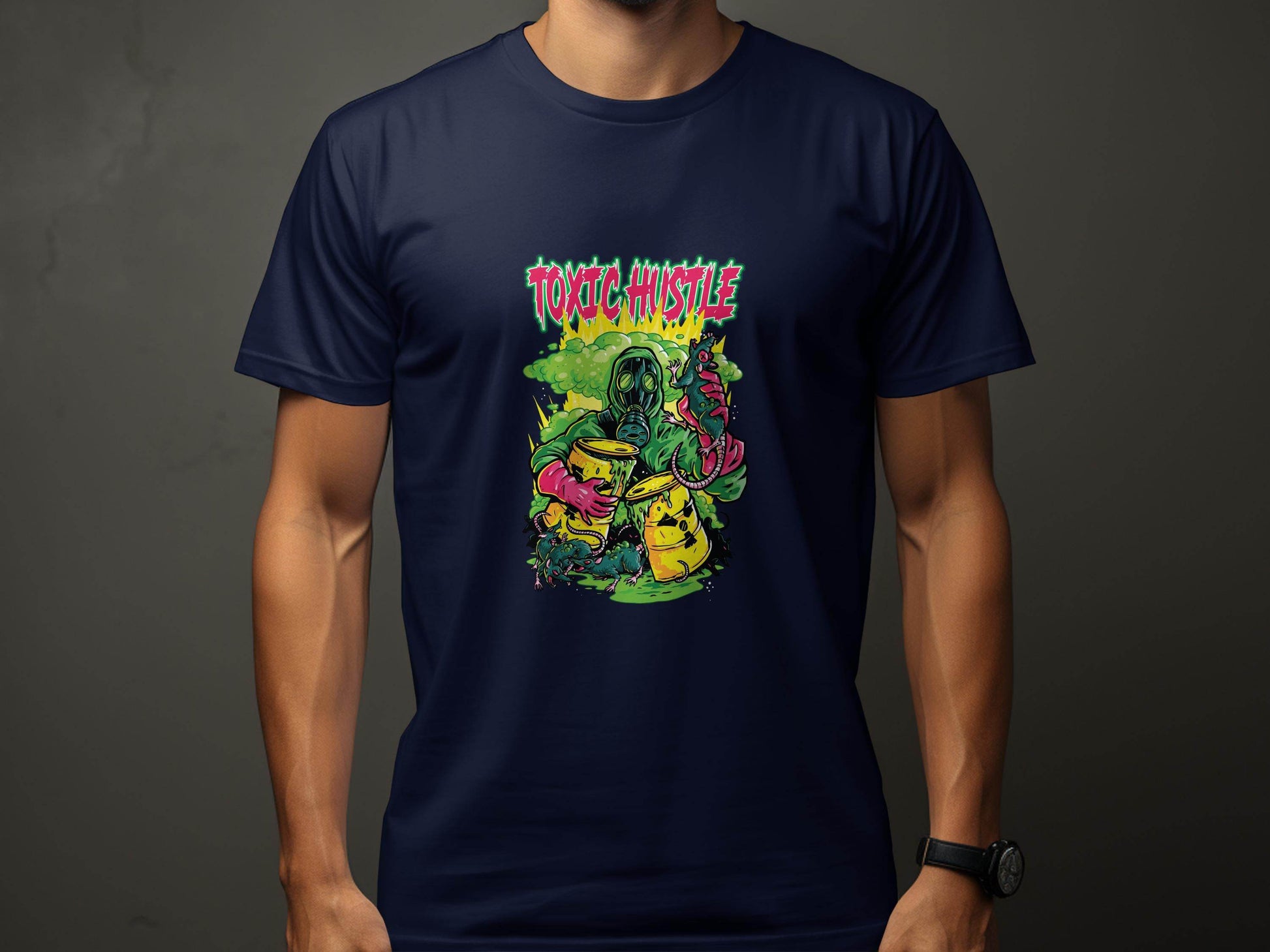 Toxic Hustle Graphic Print Design T-Shirt - Design & Vybe