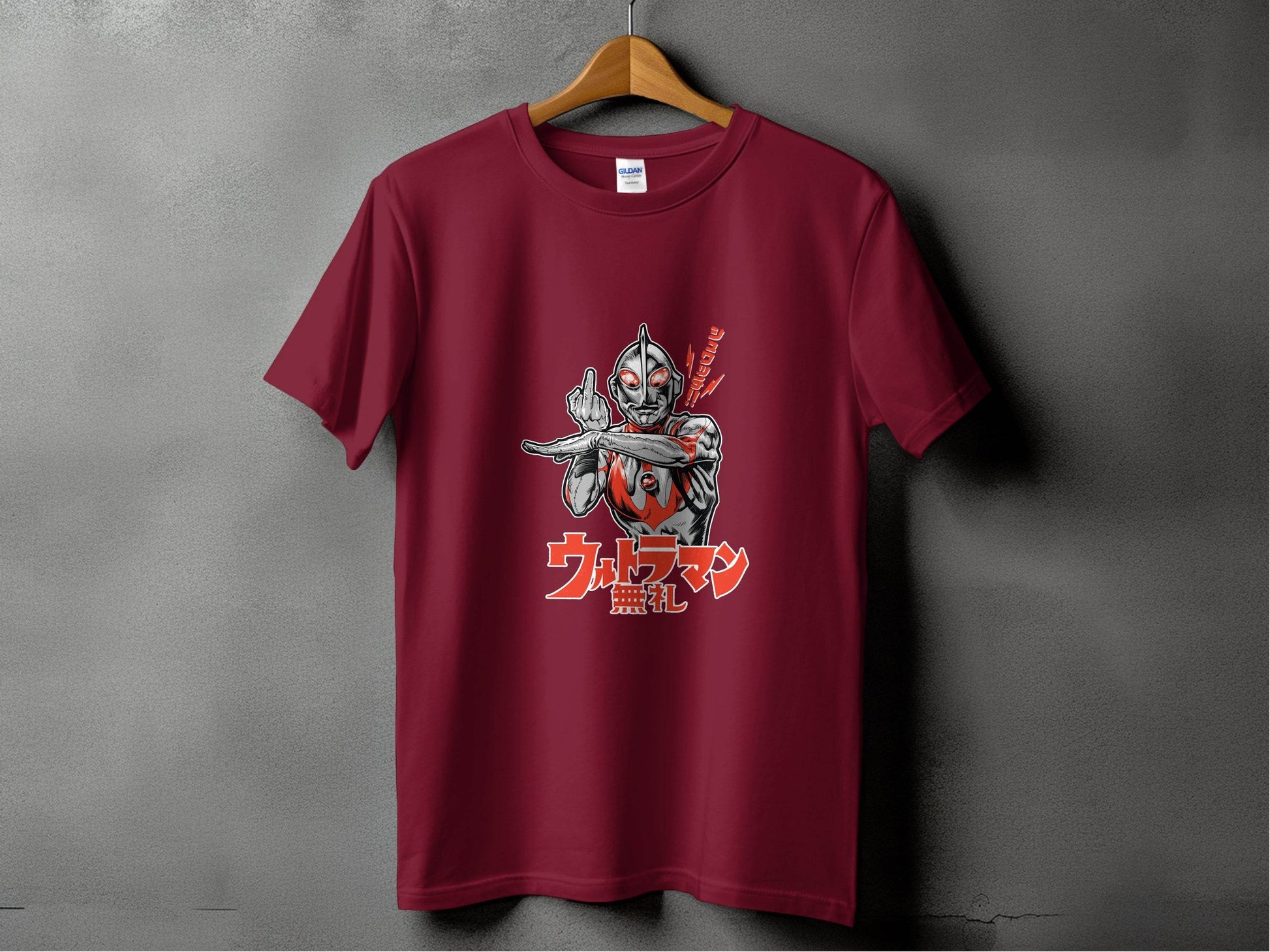 Ultraman Giving Middle Finger Bold Graphic Style T-Shirt - Design & Vybe