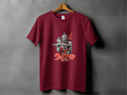 Ultraman Giving Middle Finger Bold Graphic Style T-Shirt - Design & Vybe