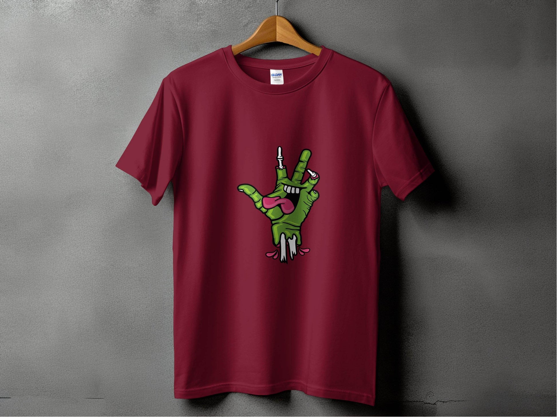 Zombie Hand Peace Sign Cool Graphic Design T-Shirt - Design & Vybe