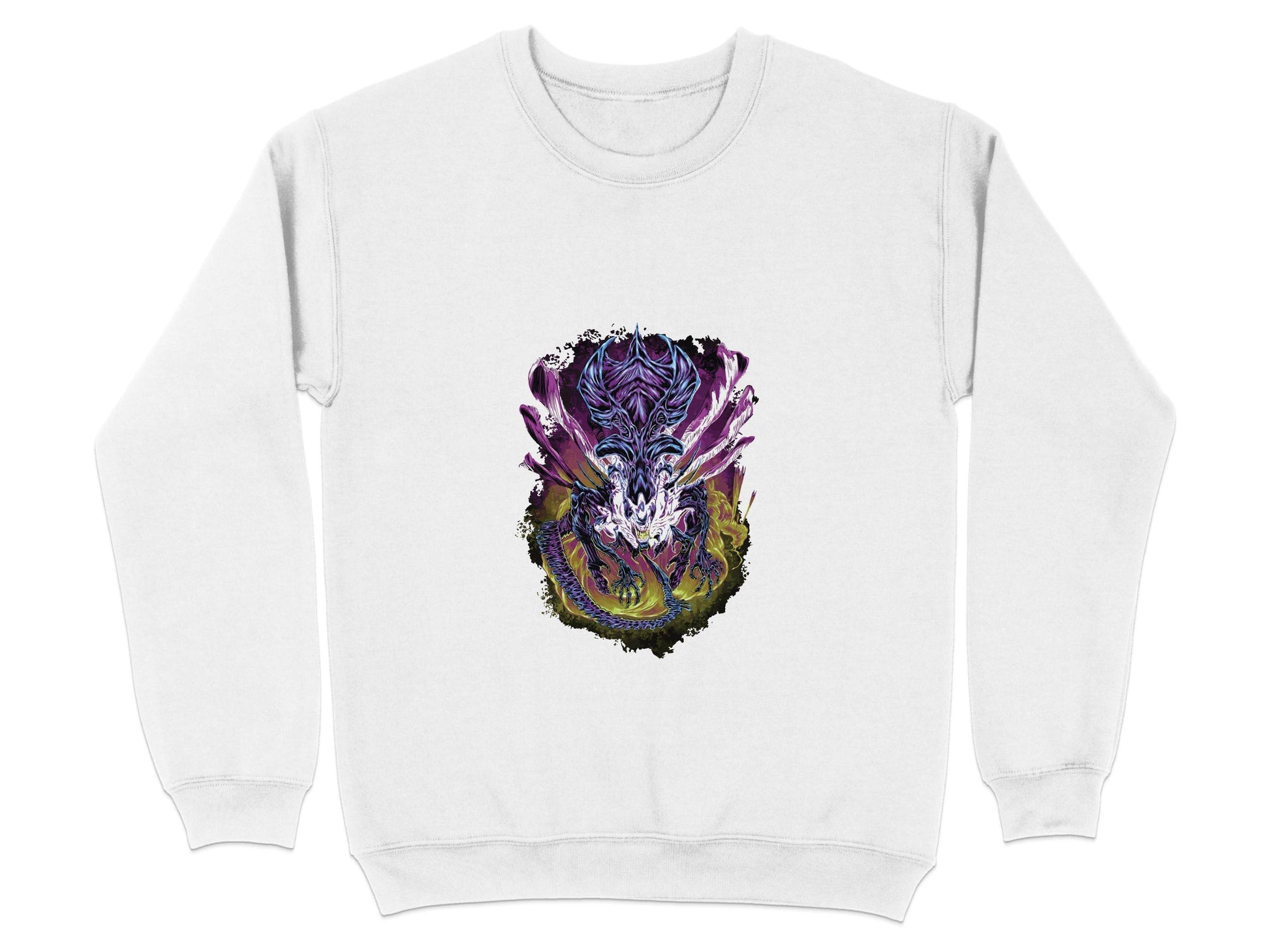 The Queen Xenomorph Art Monster Illustration Sweater - Design & Vybe