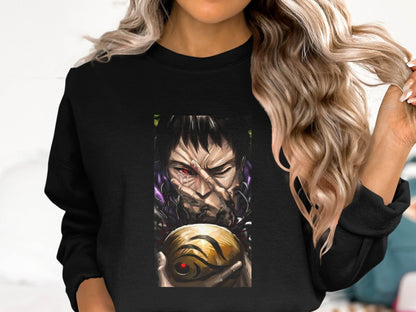 Crying Man Golden Sphere Graphic Novel Inspired Art Sweater - Design & Vybe