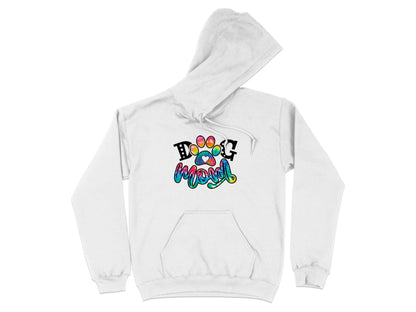 Dog Mom Paw Print Tie Dye Style Cute Graphic Design Hoodie - Design & Vybe