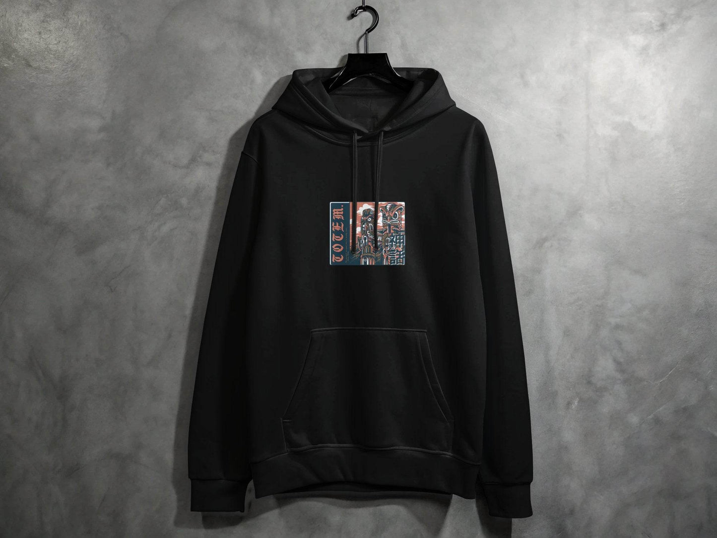 Totem Poles with Quote Be Yourself Oscar Wilde Hoodie - Design & Vybe