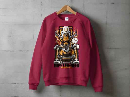 Hipster Deer Street Art Graphic Design For Casual Sweater - Design & Vybe
