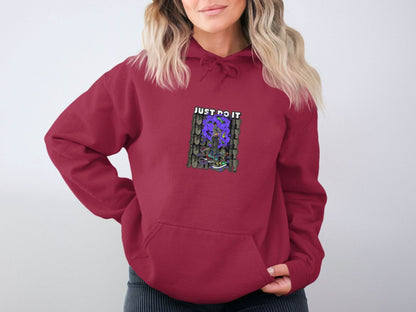 Just Do It Sneakers Art Illustration Graphic Hoodie - Design & Vybe
