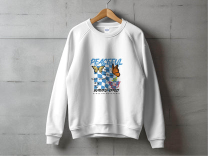 Peaceful Butterfly Effect Design Sweater - Design & Vybe