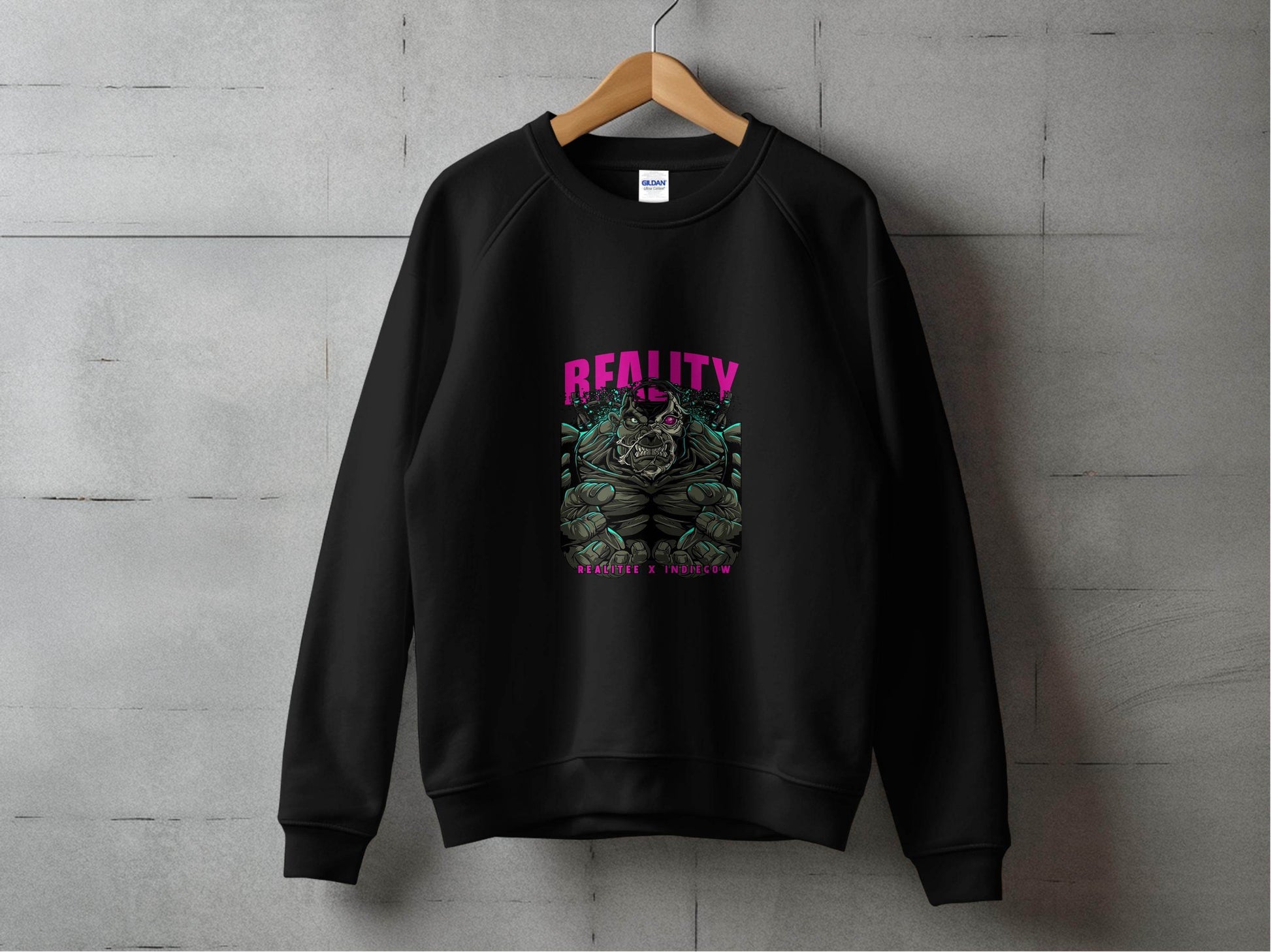 Reality Indiecow Realitee Monster Graphic Sweater - Design & Vybe
