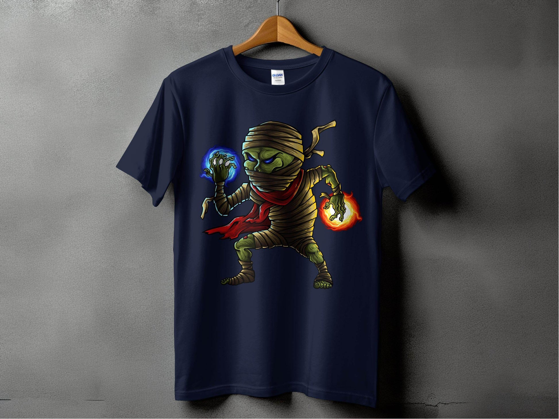 Elemental Mummy Character Design Graphic T-Shirt - Design & Vybe