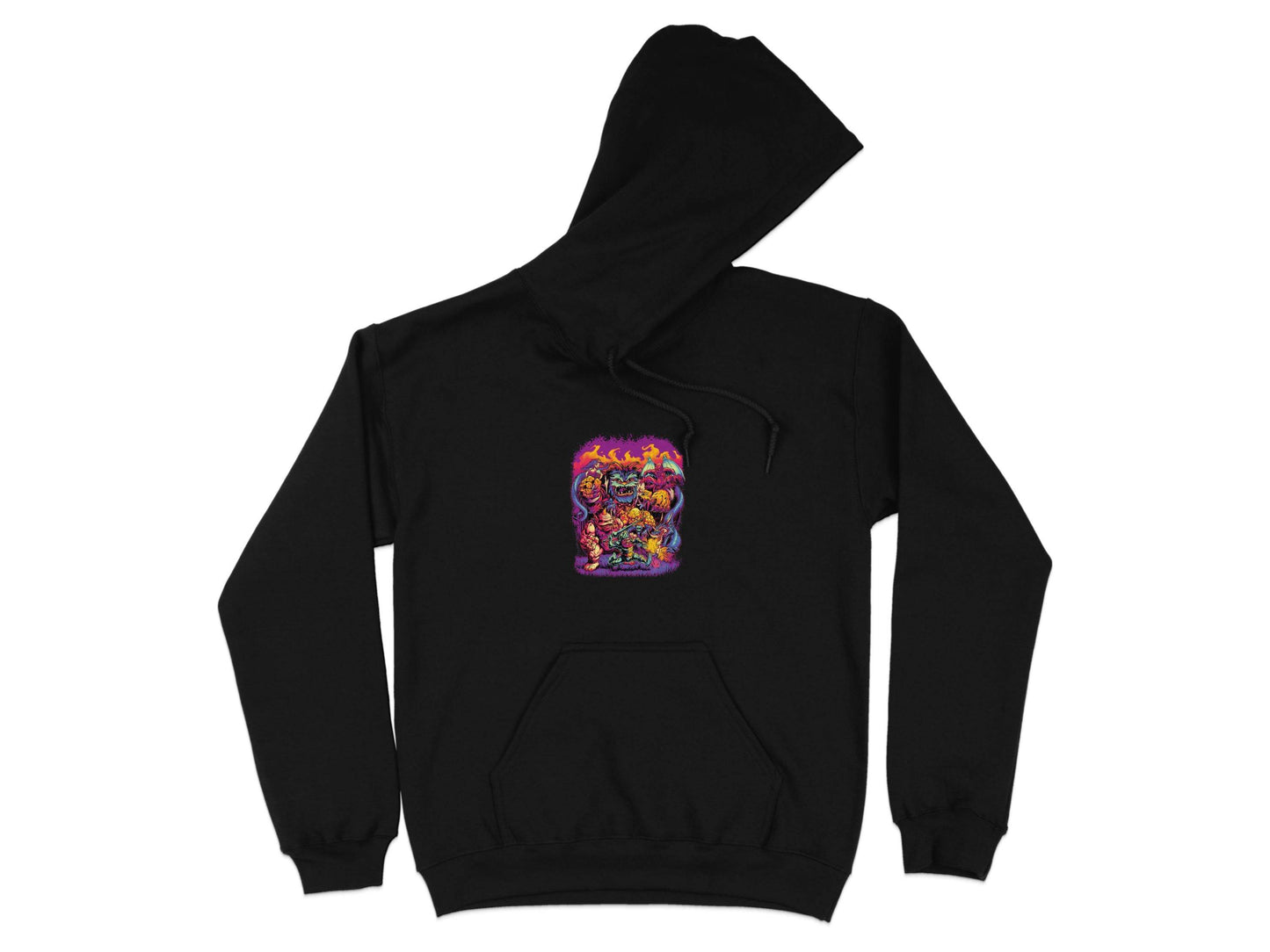 Epic Fantasy Illustration Featuring Fearsome Creatures Hoodie - Design & Vybe
