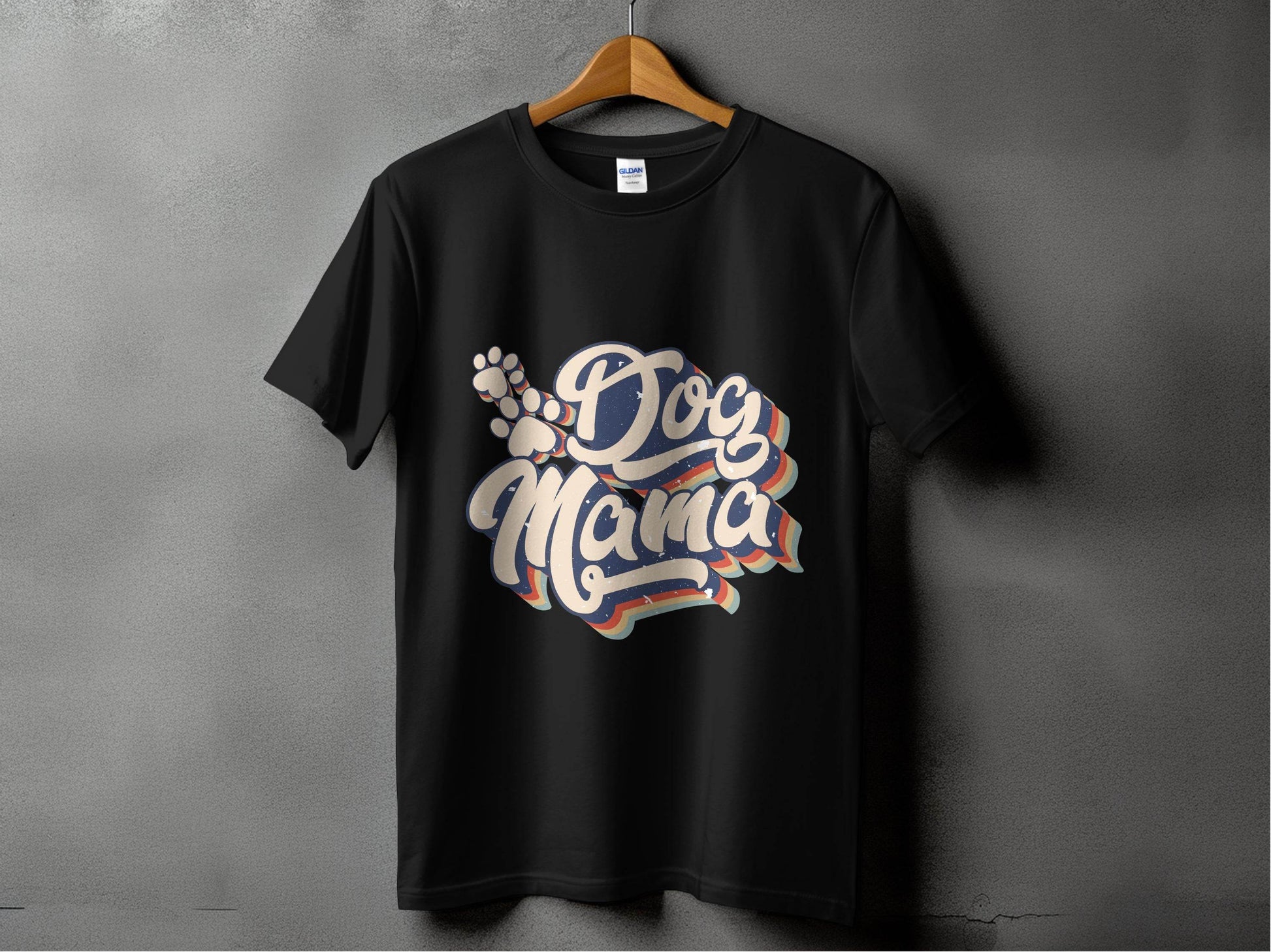 Retro Style Dog Mama Vintage Design Graphic T-Shirt - Design & Vybe