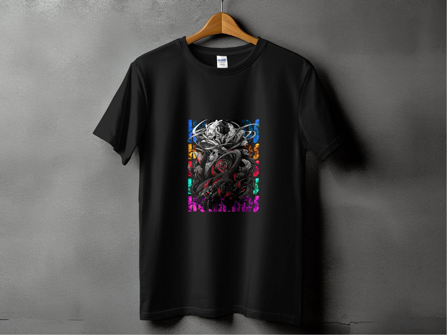 Complex Creature Design with Colorful Accents Premium T-Shirt - Design & Vybe