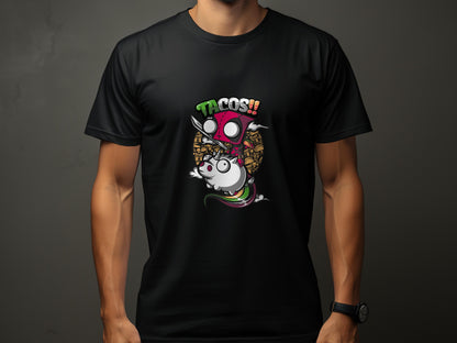 Tacos Fun Cartoon Graphic Novelty T-shirt product type