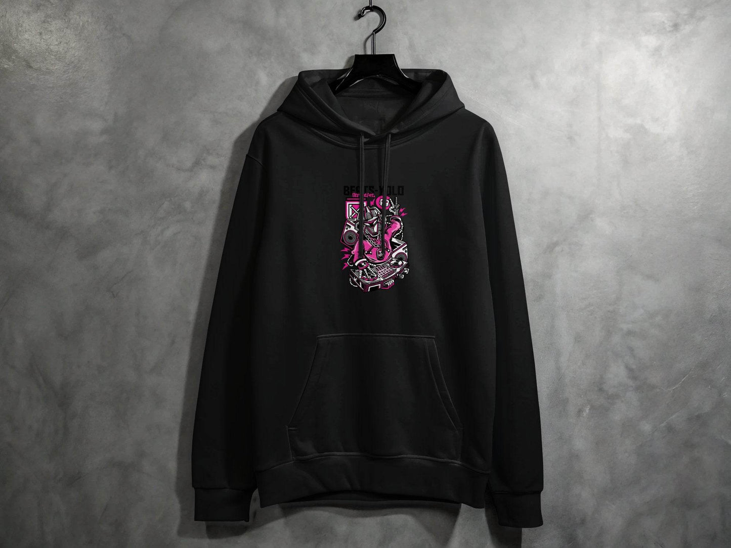 Beats Yolo Street Art Robot DJ Graphic Design Hoodie - Design & Vybe