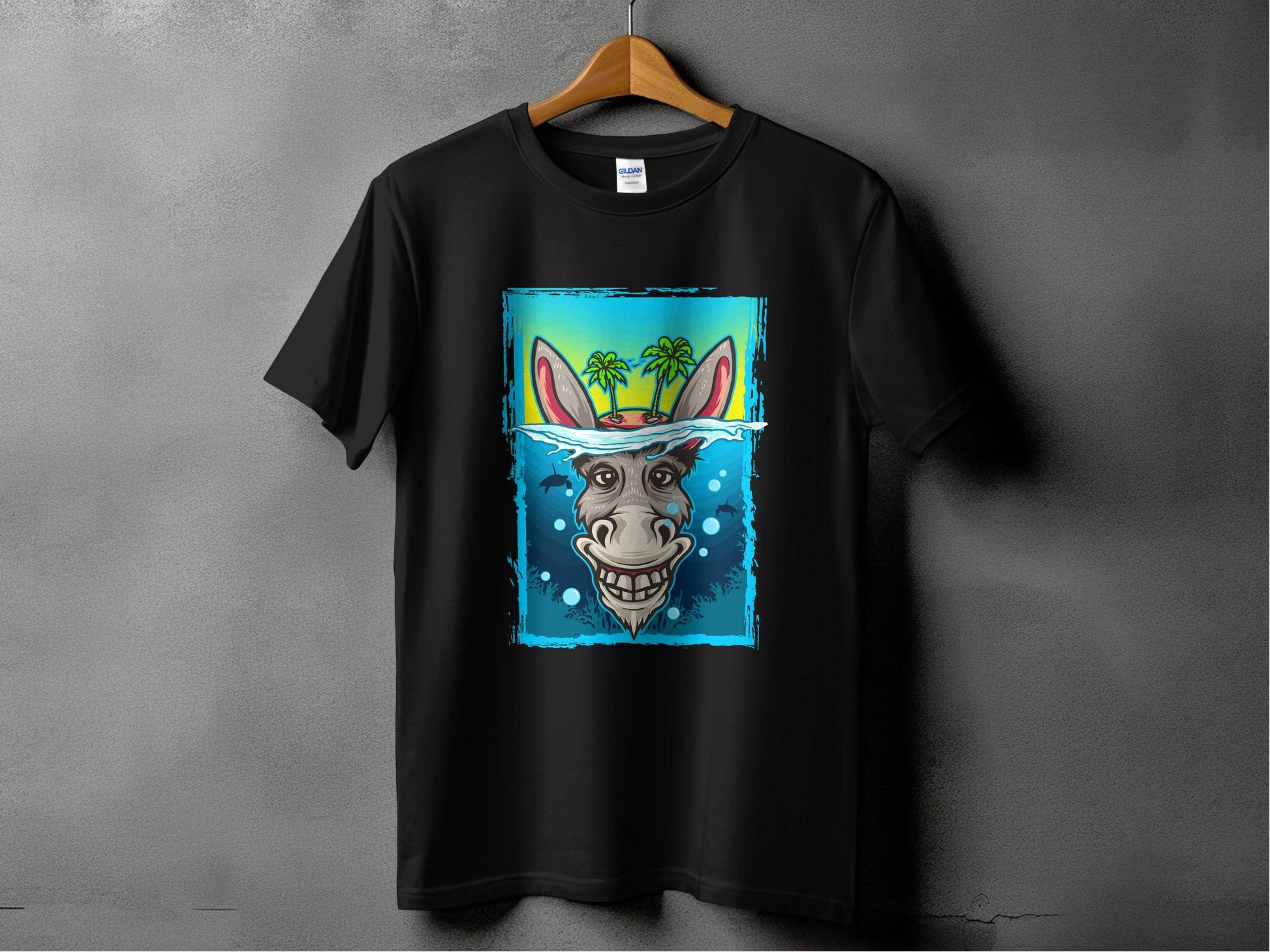 Tropical Oasis Donkey Graphic T Shirt product type