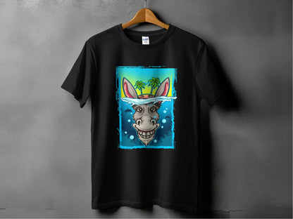 Tropical Oasis Donkey Graphic T Shirt product type