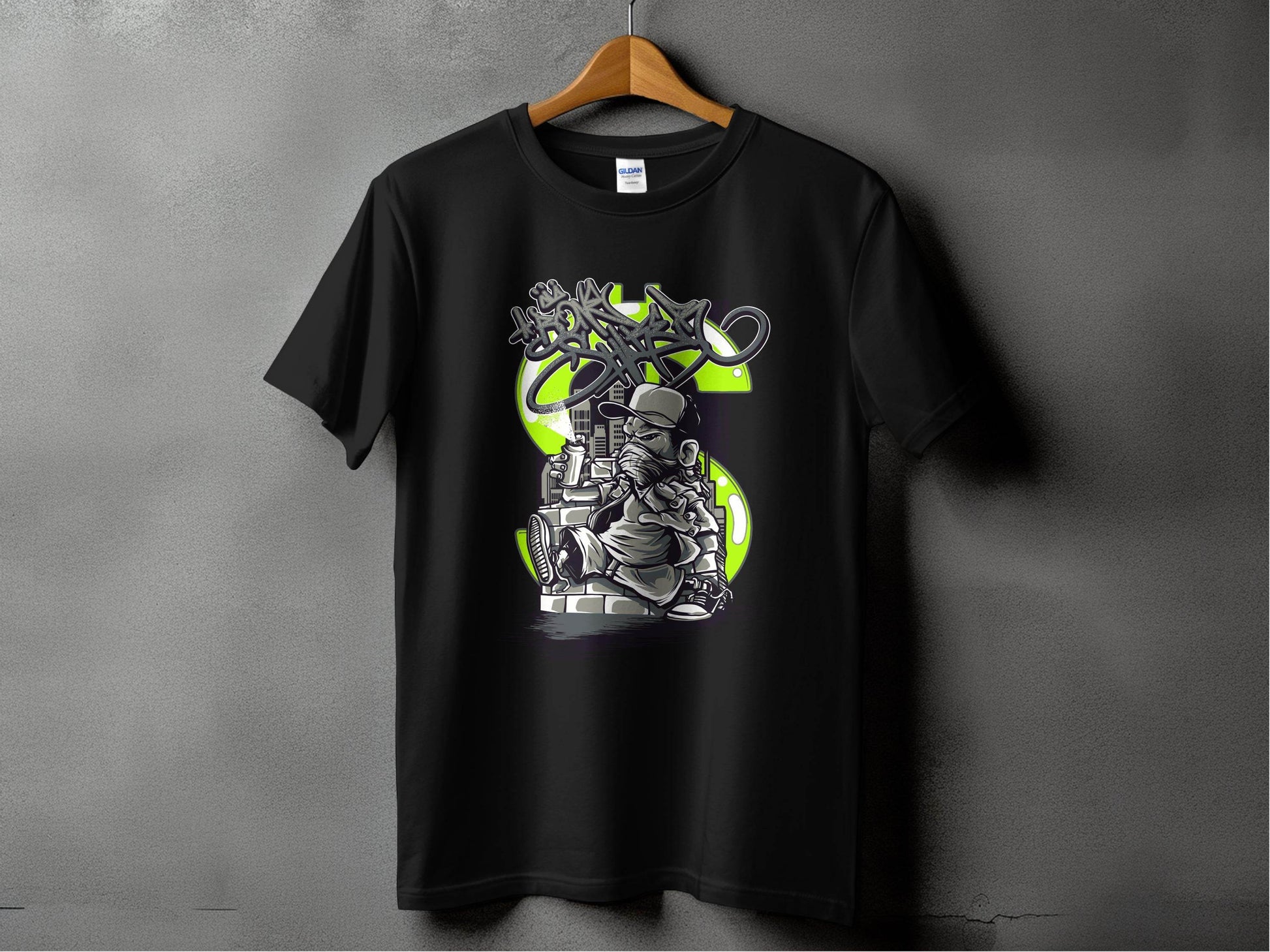 Urban Street Art Graffiti Character Design Printed T-Shirt - Design & Vybe