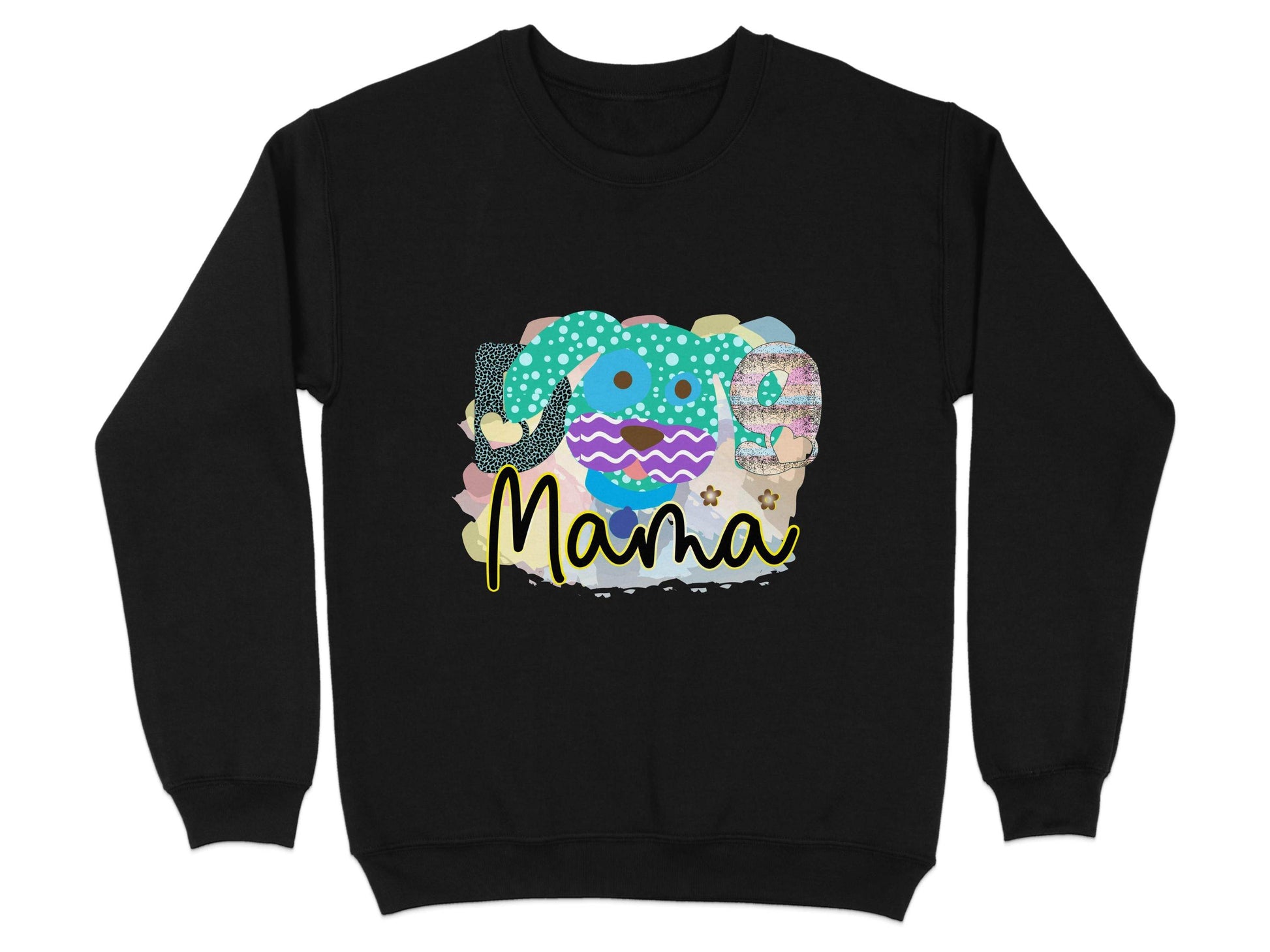 Dog Mama Colorful Graphic Design Great Gift Idea Sweater - Design & Vybe