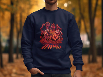 The Thing Horror Monster Dog Graphic Art Design Sweater - Design & Vybe