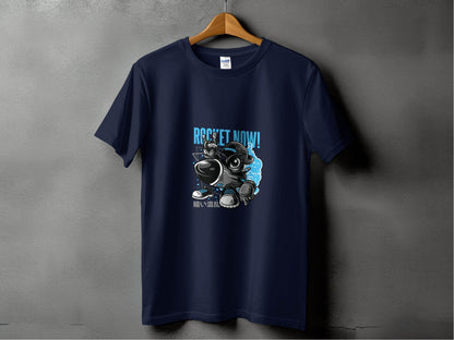 Rocket Now Cartoon Character Cool Design Art T-Shirt - Design & Vybe