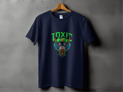 Toxic Wolf Artistic Graphic with Goggles Cool T-Shirt - Design & Vybe