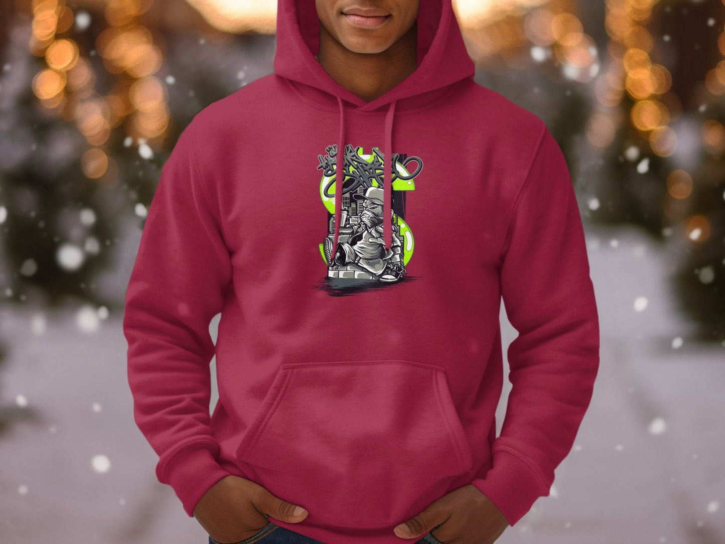 Urban Street Art Graffiti Character Design Printed Hoodie - Design & Vybe