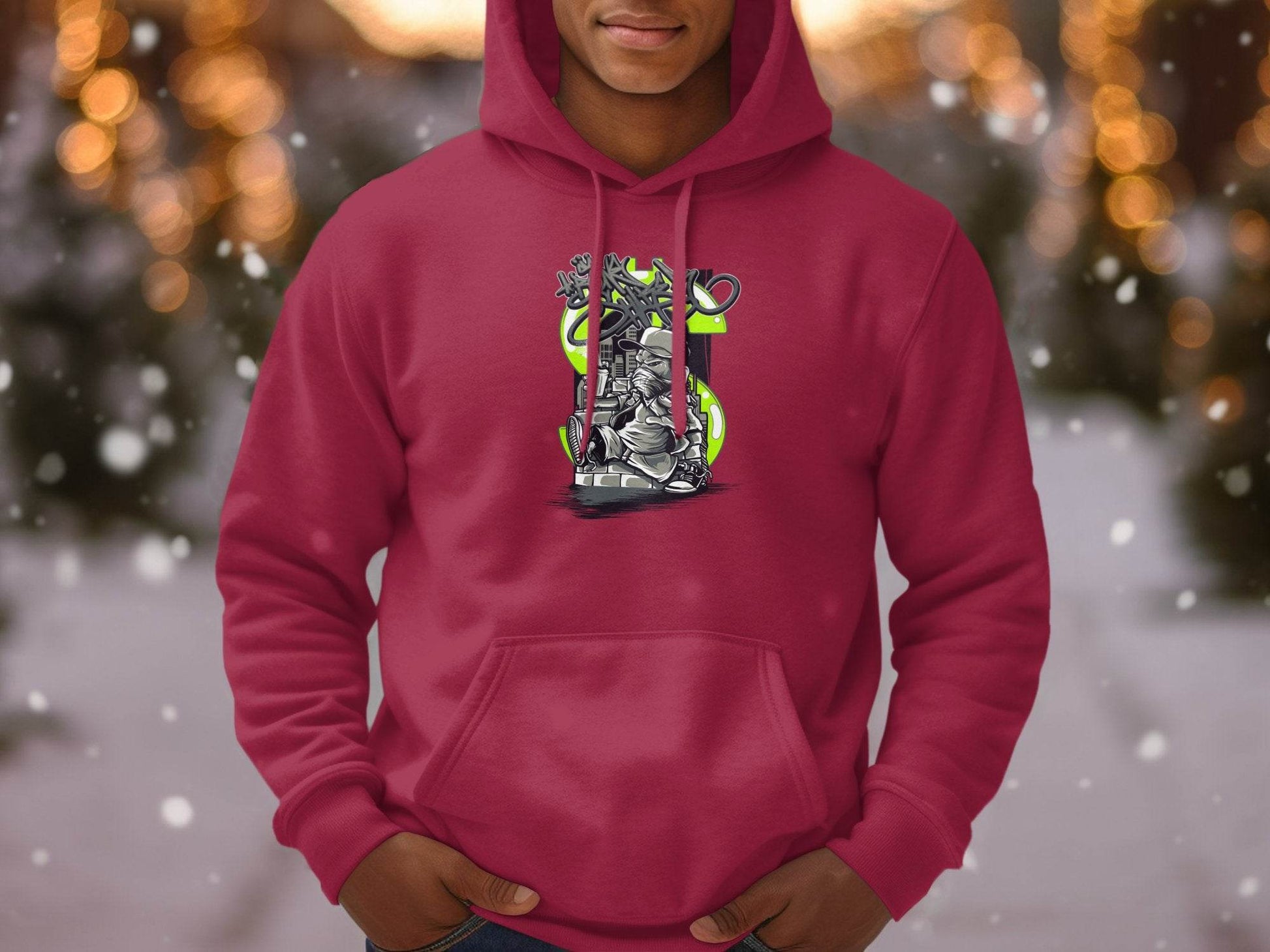 Urban Street Art Graffiti Character Design Printed Hoodie - Design & Vybe