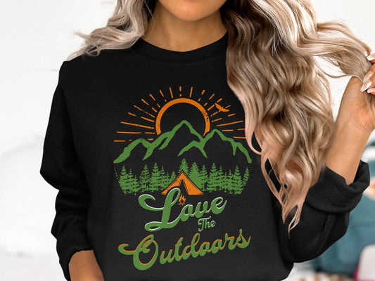 Love The Outdoors Graphic Adventure Sweater - Design & Vybe