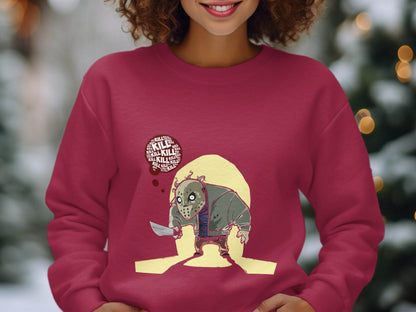Jason Voorhees Kill Thoughts Friday Horror Movie Sweater - Design & Vybe