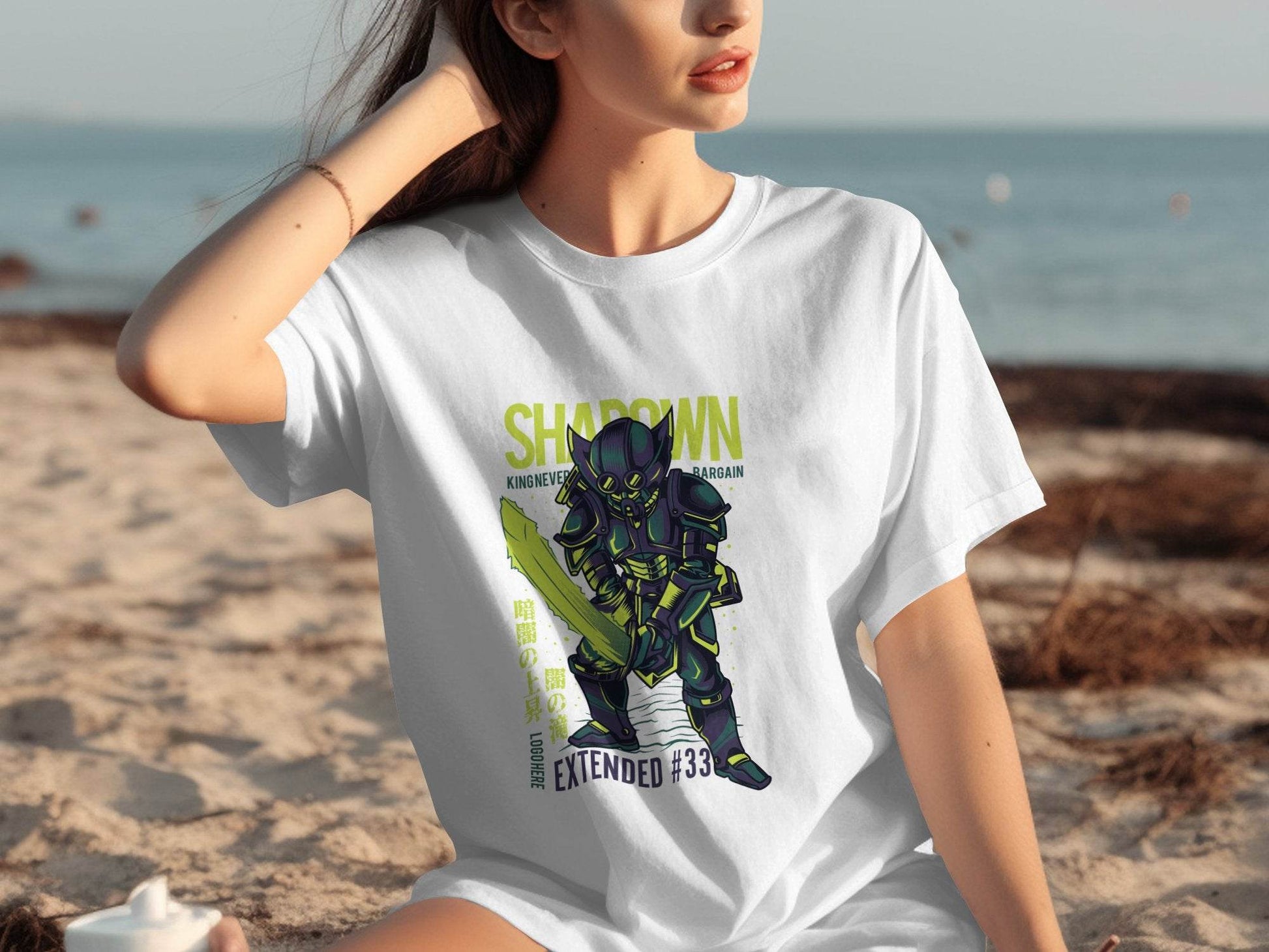 King Never Bargain Extended Knight Vector Art T-Shirt - Design & Vybe