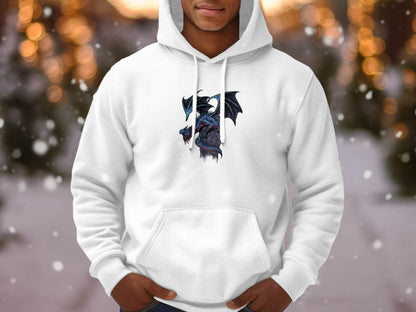Fierce Dragon Graphic Print Design on Trendy Hoodie - Design & Vybe